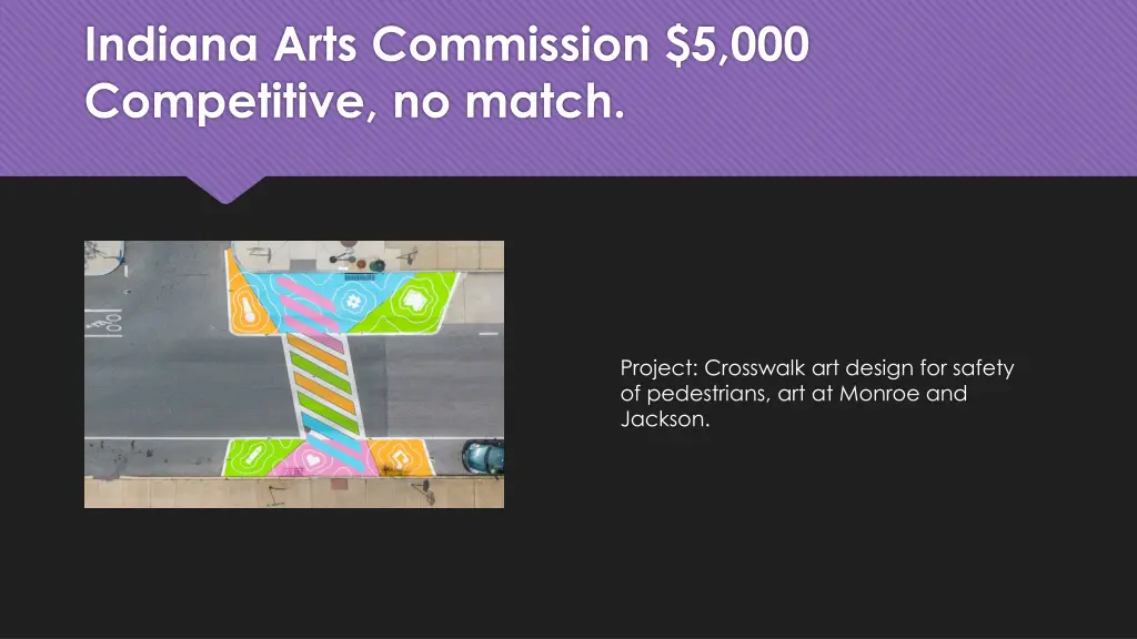 indiana arts commission 5 000 competitive no match