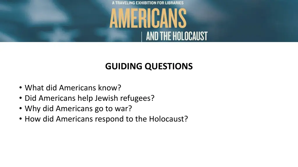 guiding questions