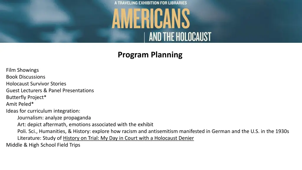 program planning