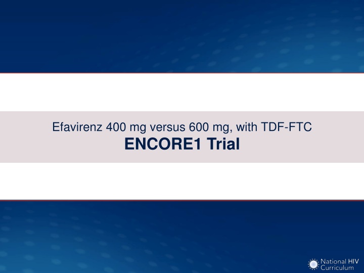 efavirenz 400 mg versus 600 mg with