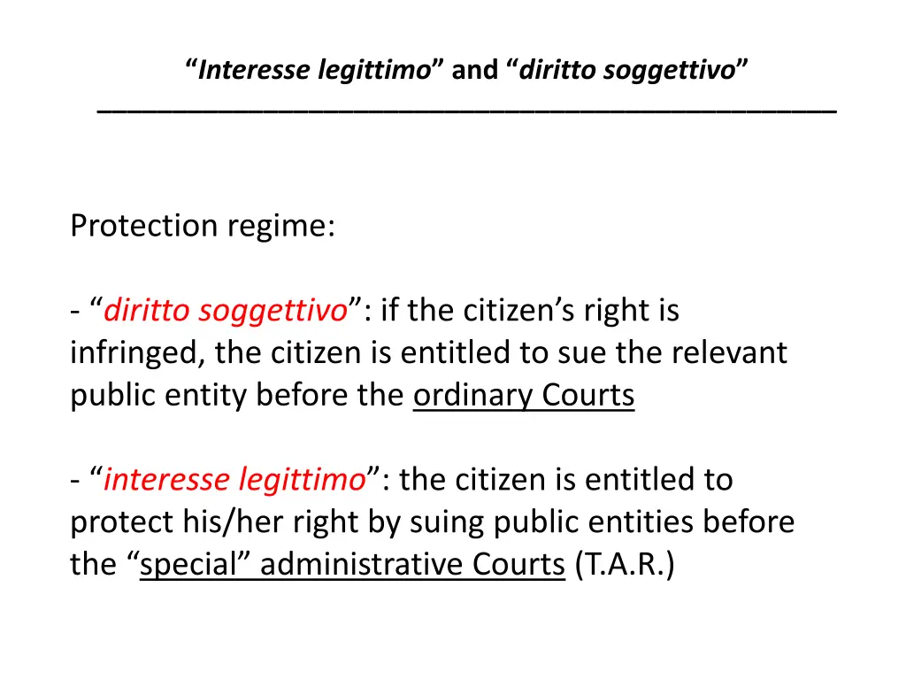 interesse legittimo and diritto soggettivo 2