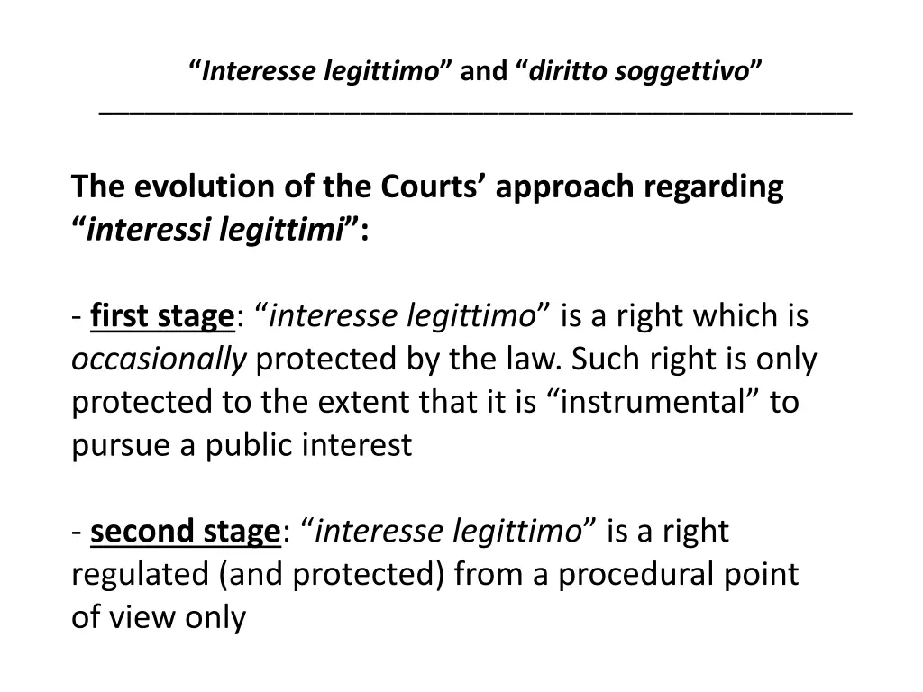 interesse legittimo and diritto soggettivo 3