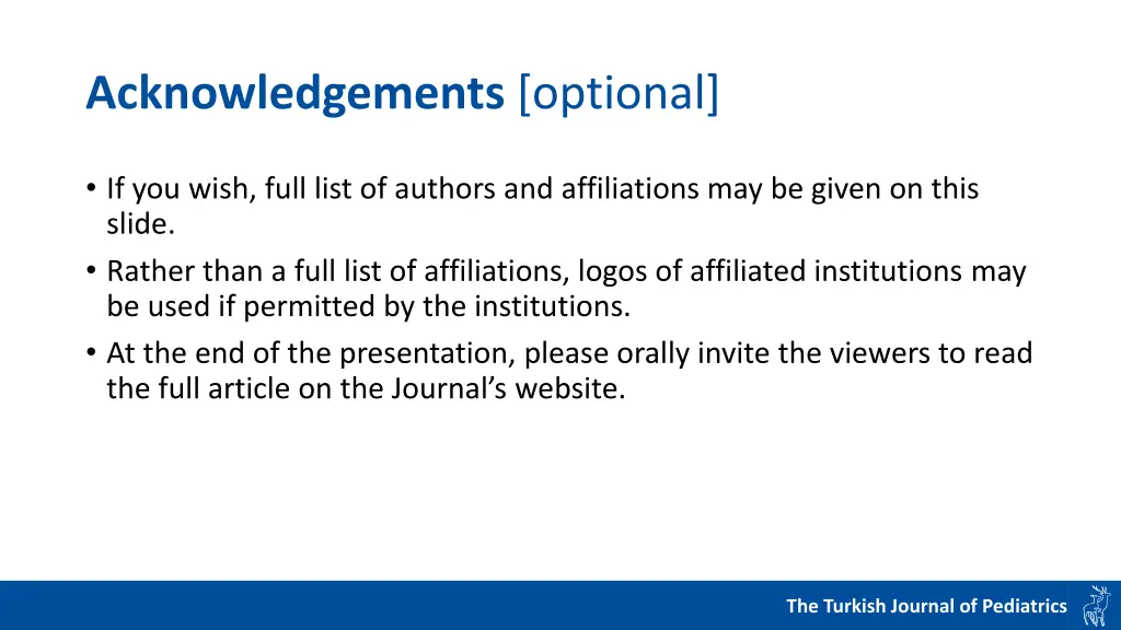 acknowledgements optional