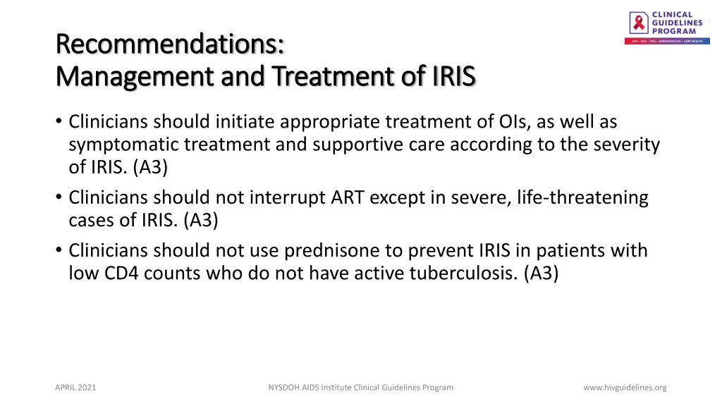 recommendations recommendations management