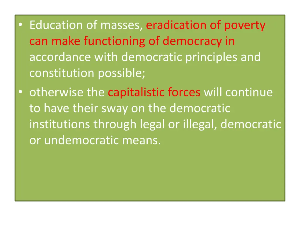 education of masses eradication of poverty
