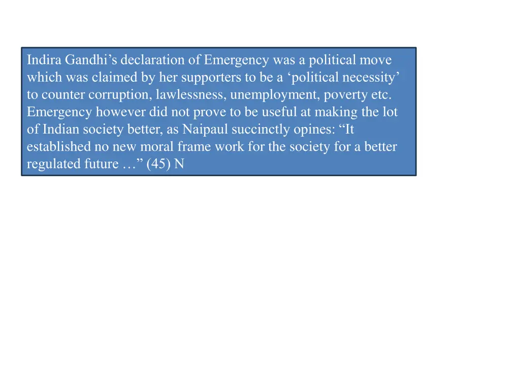 indira gandhi s declaration of emergency