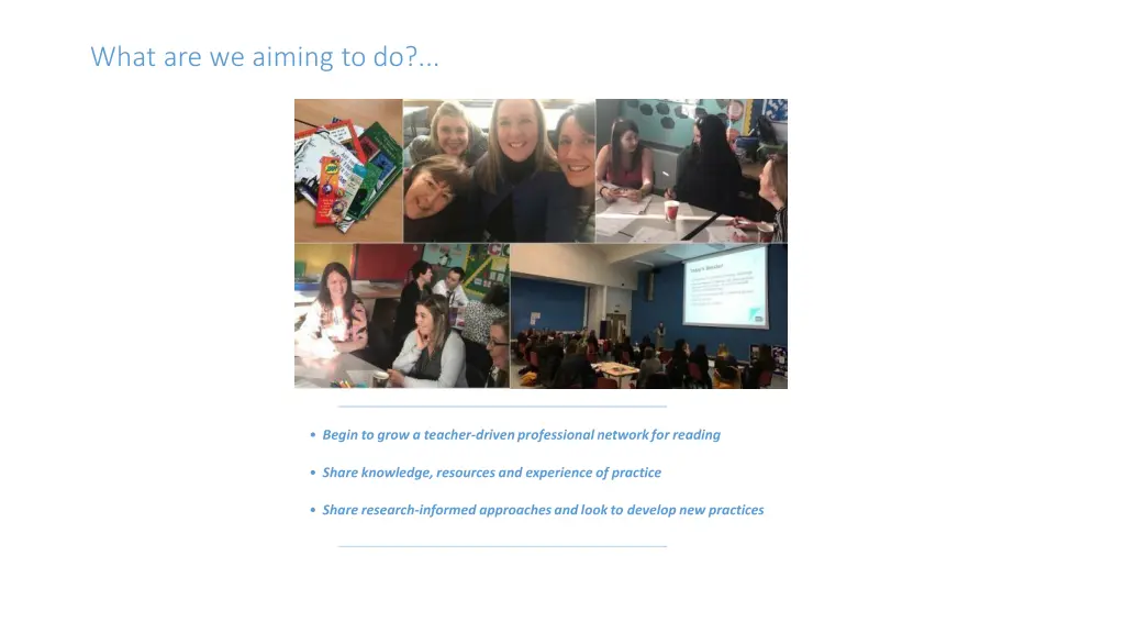 what are we aiming to do