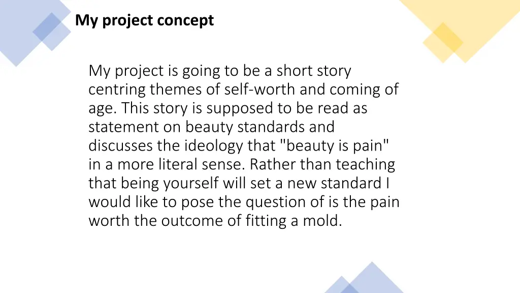 my project concept