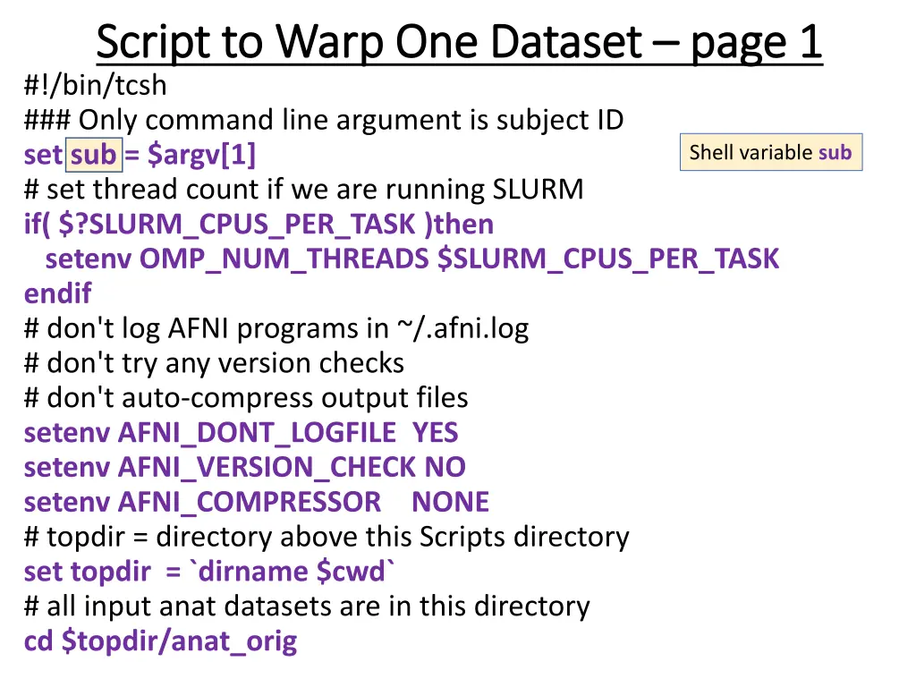 script to warp one dataset script to warp