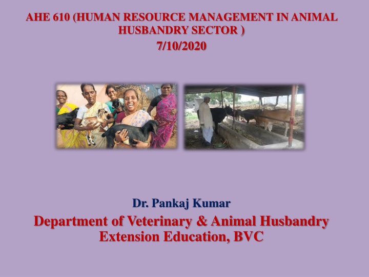 ahe 610 human resource management in animal