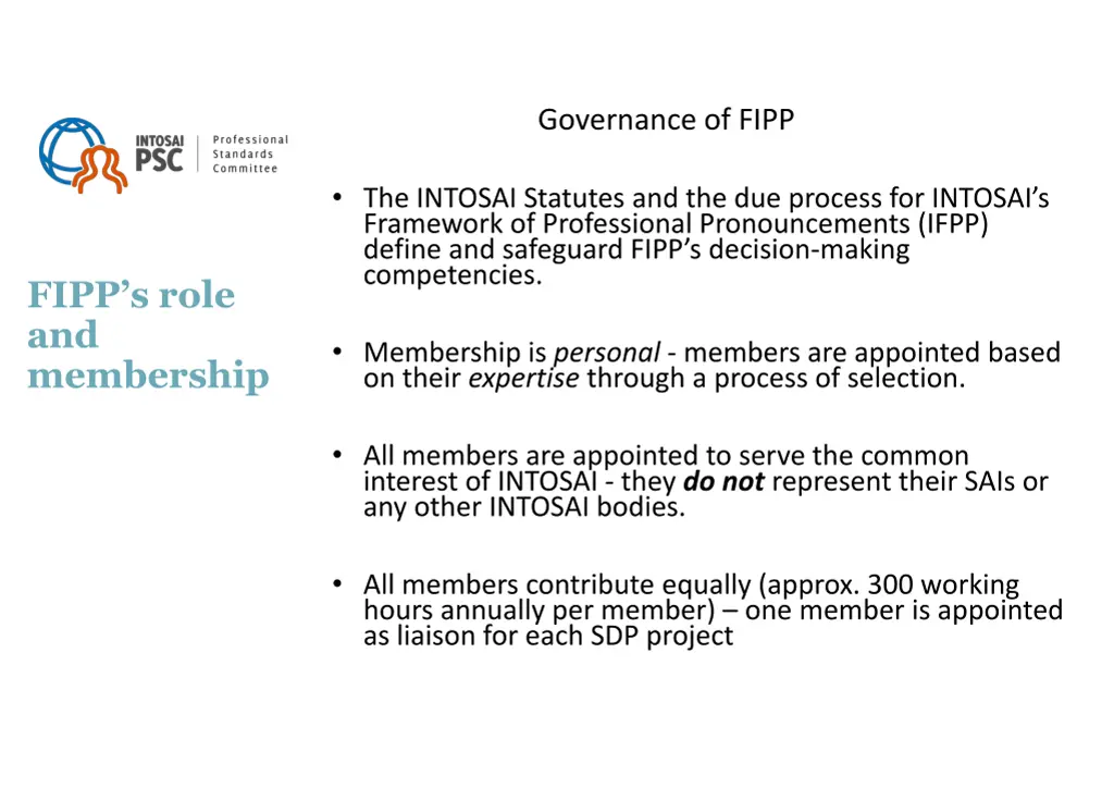 governance of fipp