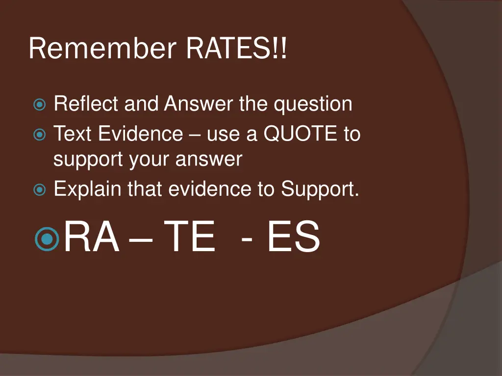 remember rates