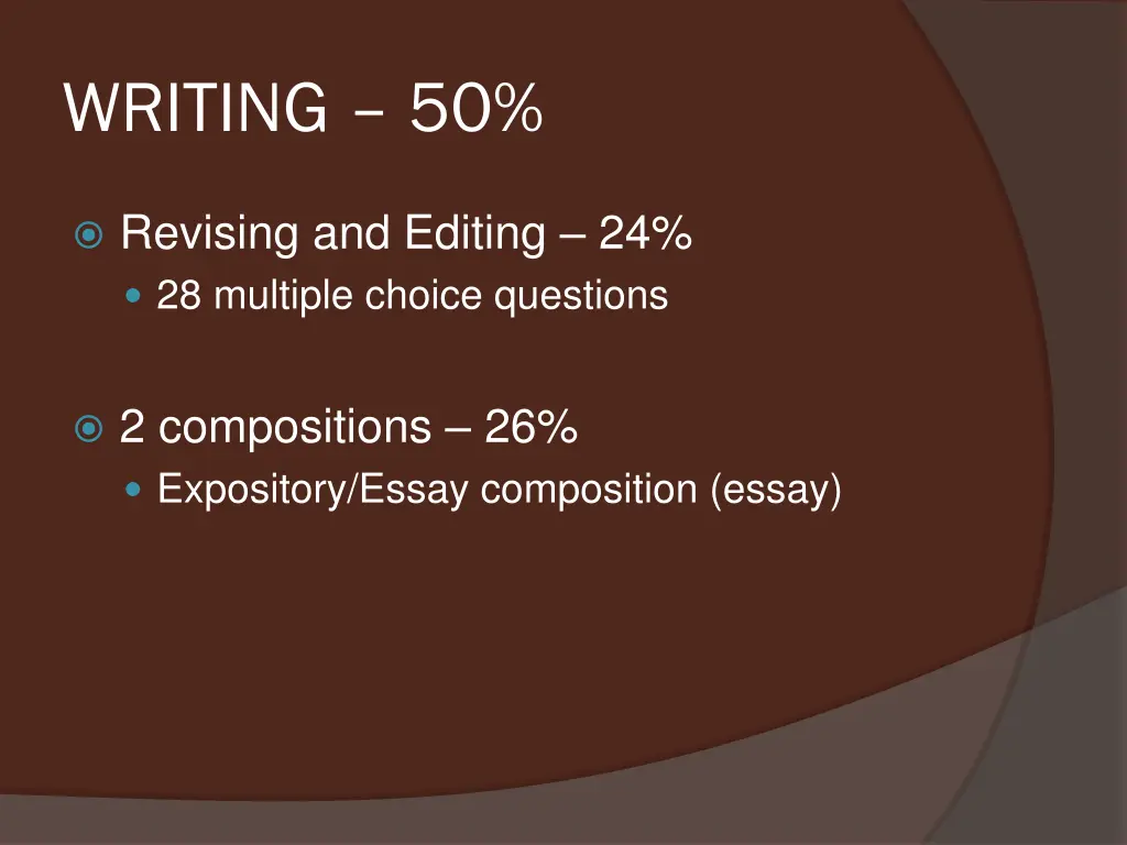 writing 50