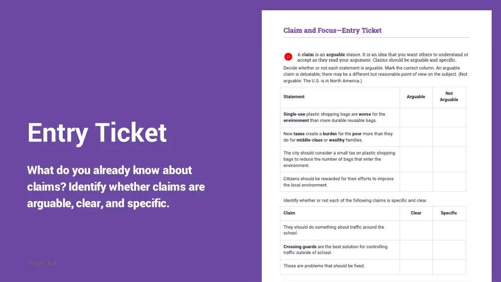 entry ticket