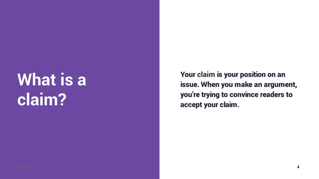 what is a claim