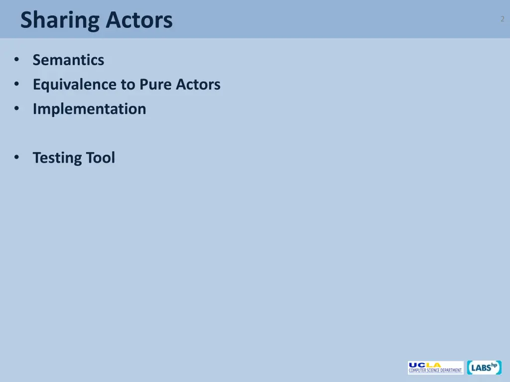 sharing actors