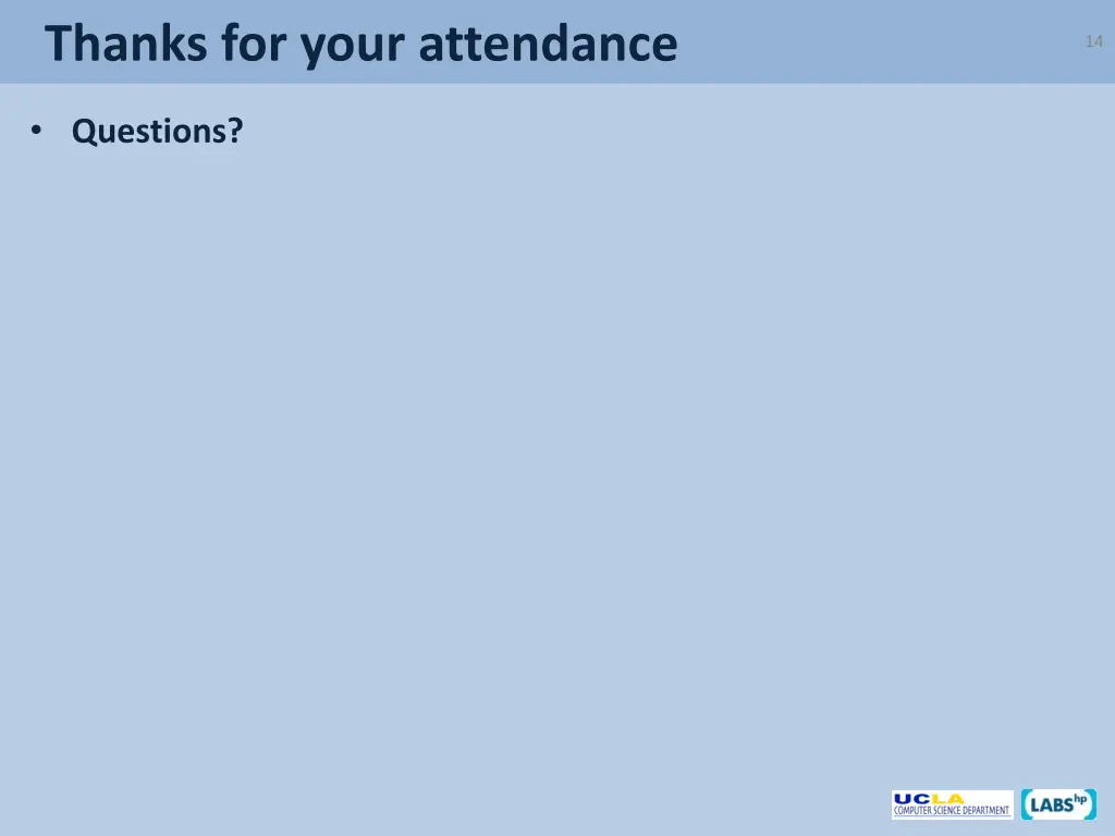 thanks for your attendance