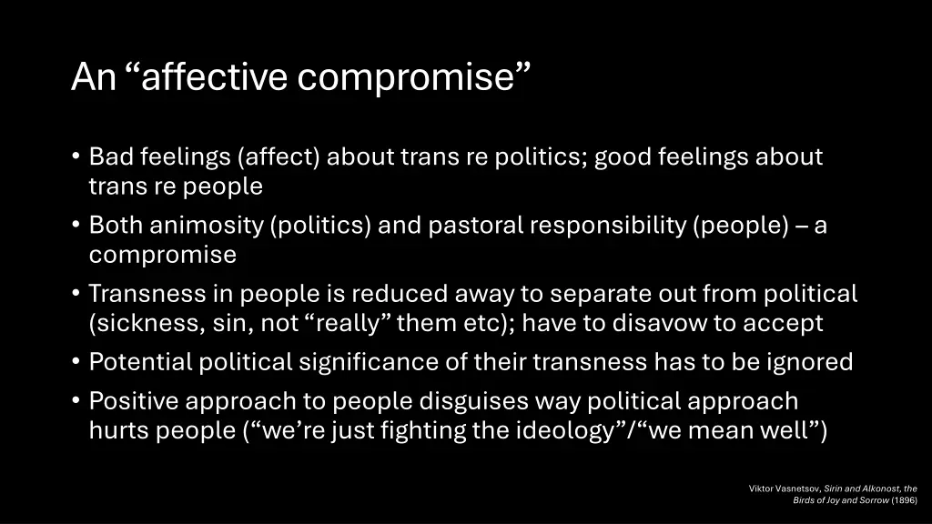 an affective compromise