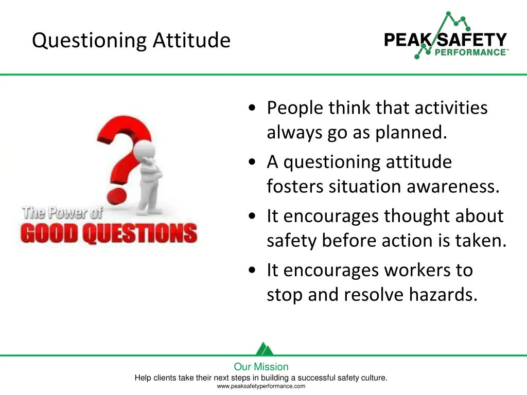 questioning attitude