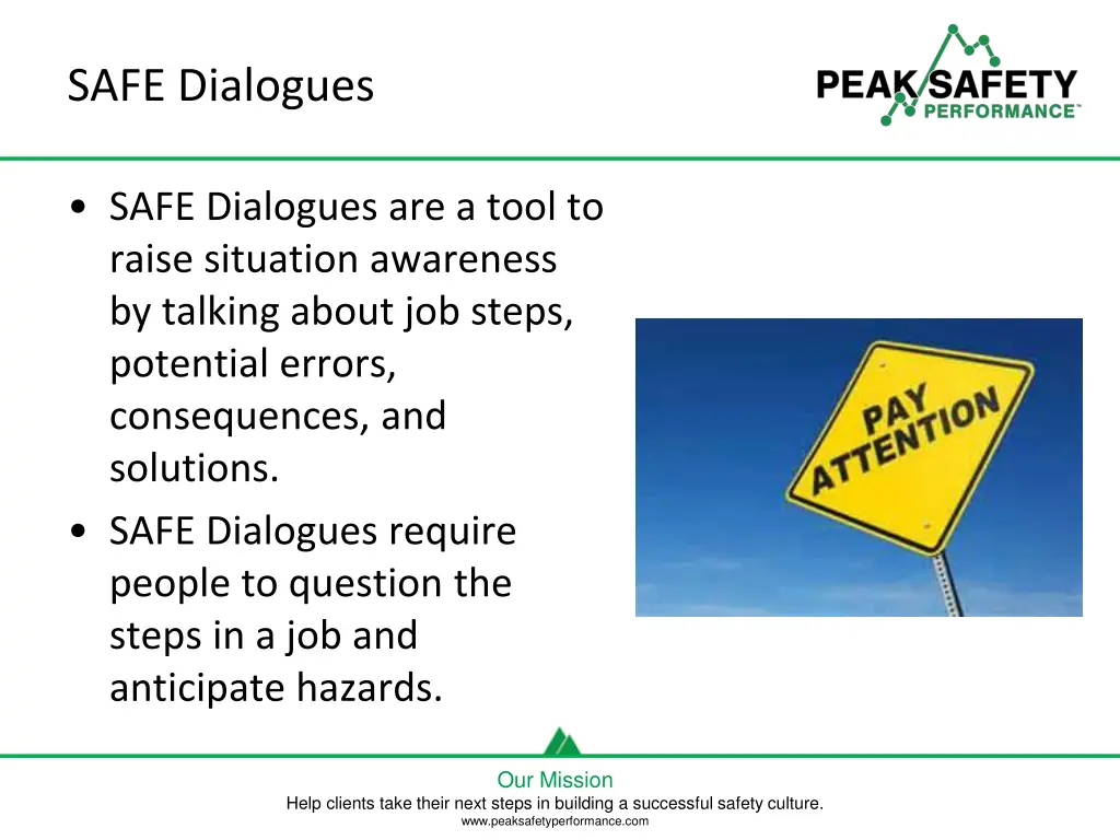 safe dialogues