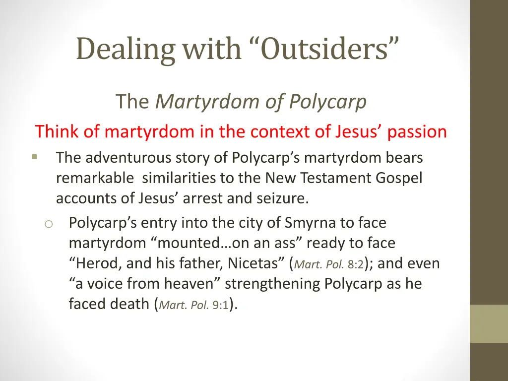 dealing with outsiders 2