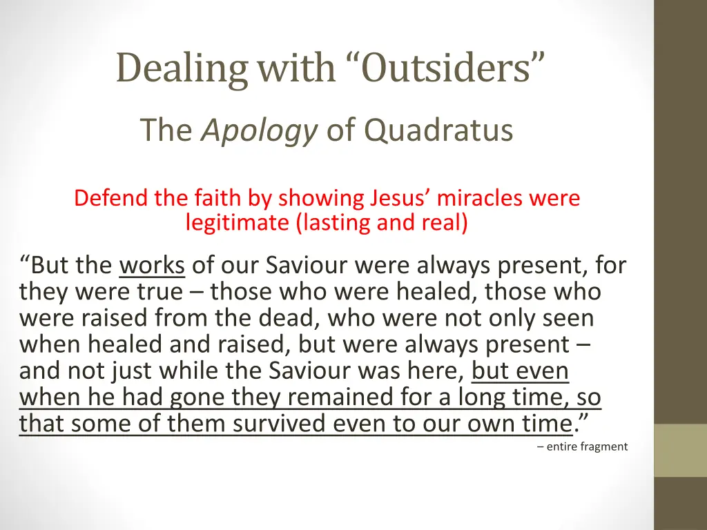 dealing with outsiders 4