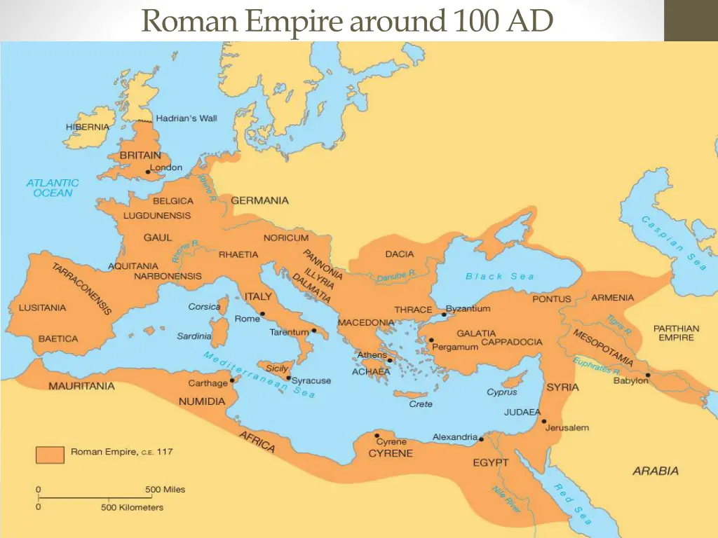 roman empire around 100 ad