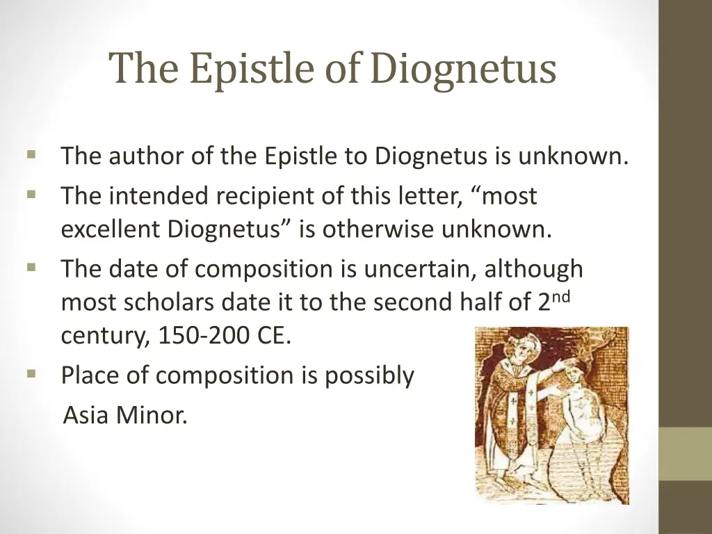 the epistle of diognetus