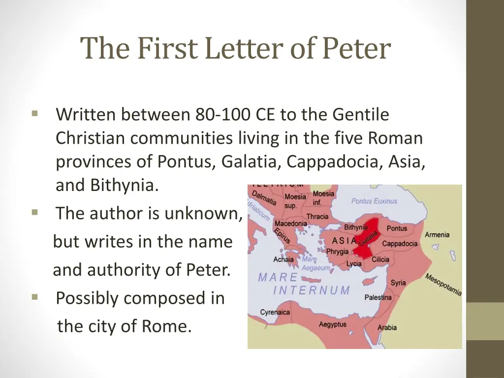 the first letter of peter