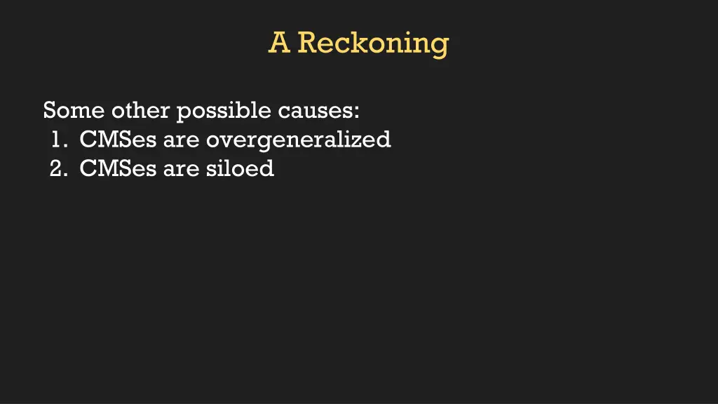 a reckoning 4