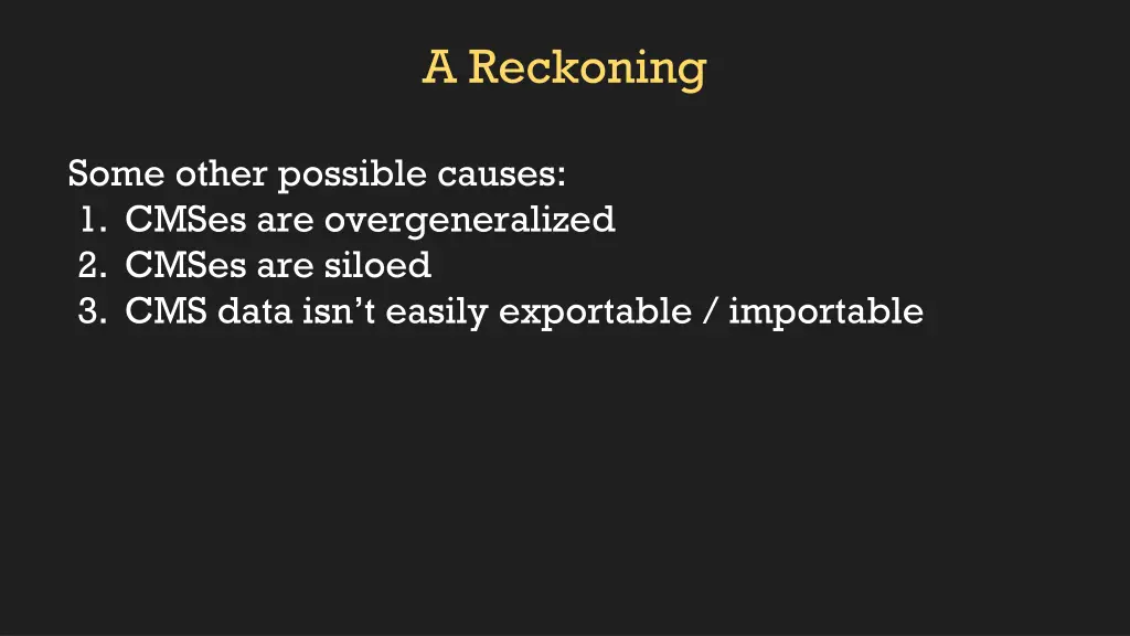 a reckoning 5