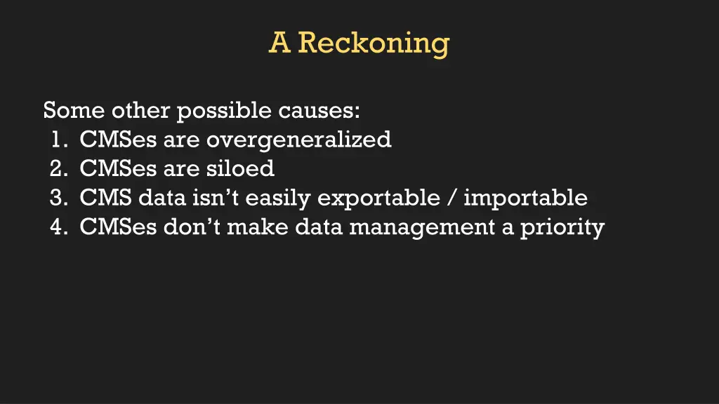 a reckoning 6