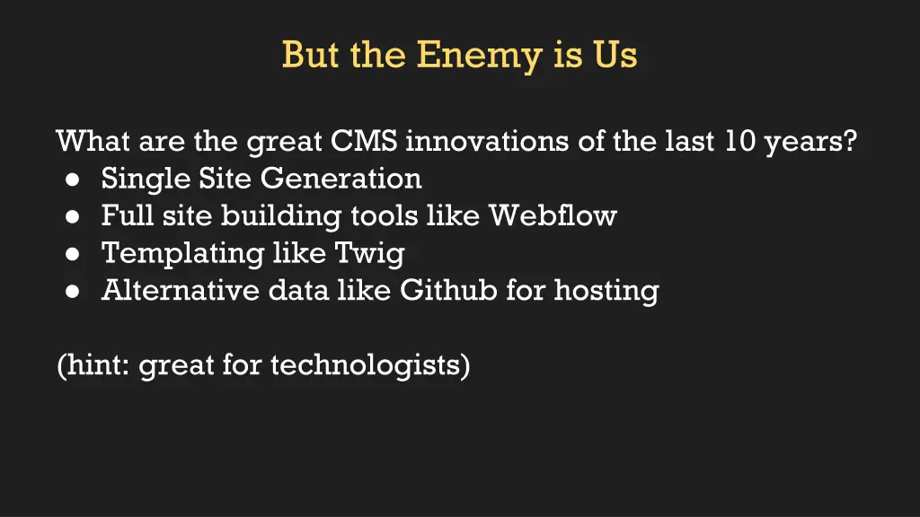 but the enemy is us 3