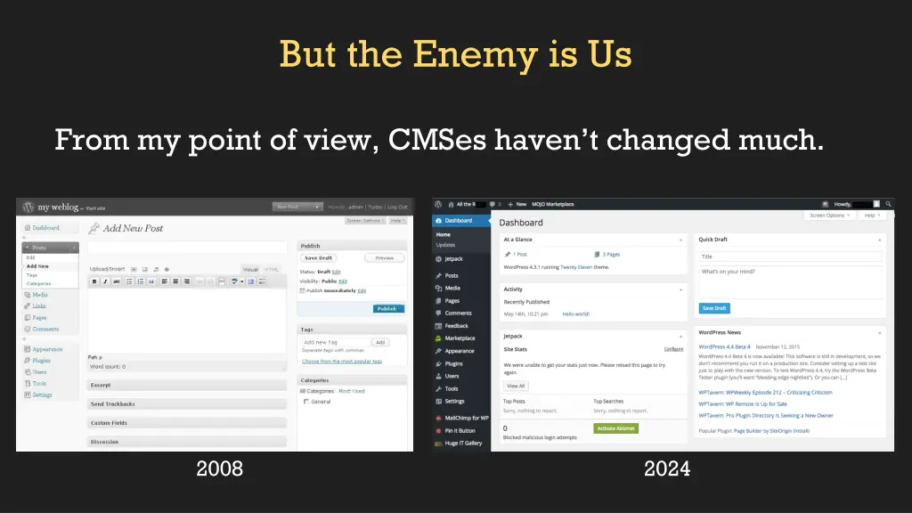 but the enemy is us