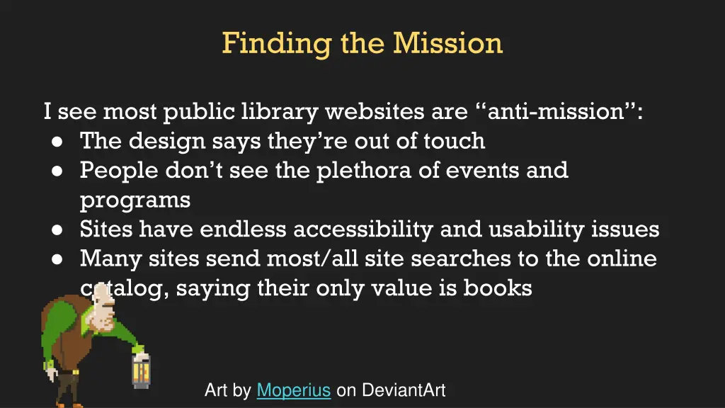 finding the mission 1