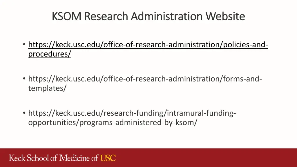 ksom research administration website ksom