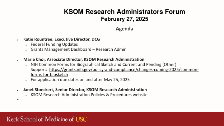 ksom research administrators forum february