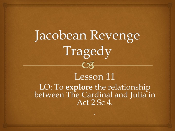 jacobean revenge tragedy