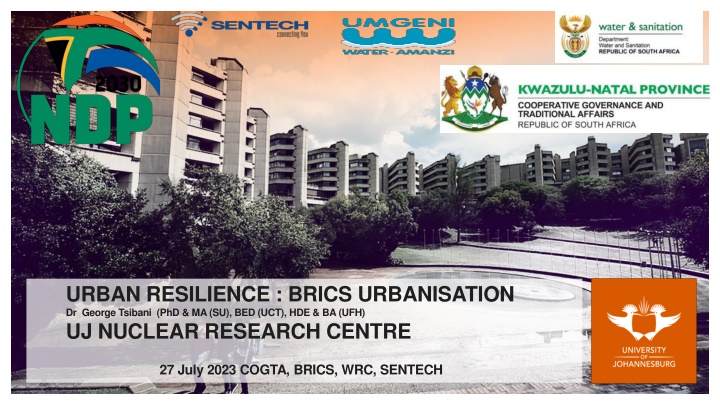 urban resilience brics urbanisation dr george