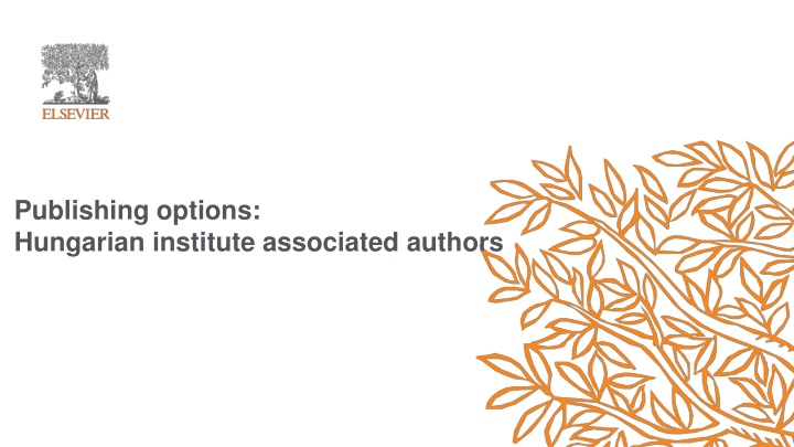 publishing options hungarian institute associated