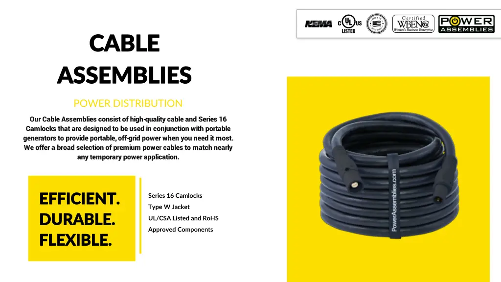 cable cable assemblies assemblies