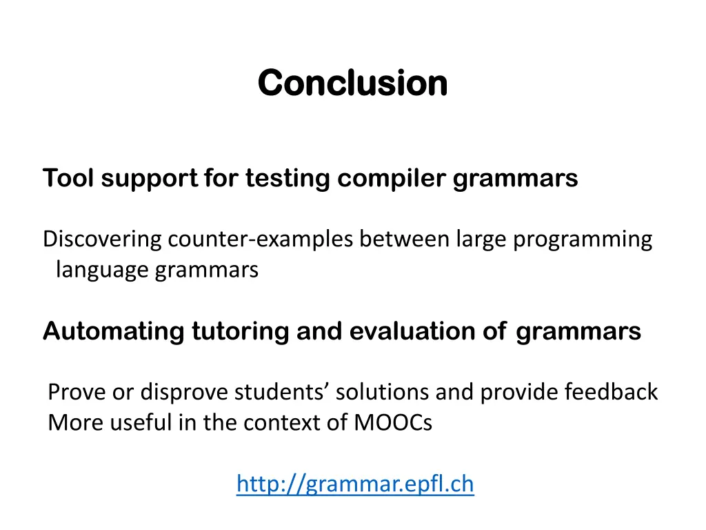 conclusion conclusion