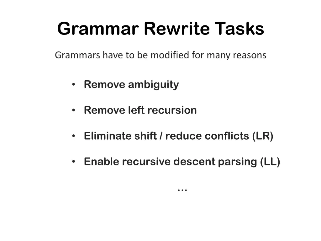 grammar rewrite tasks