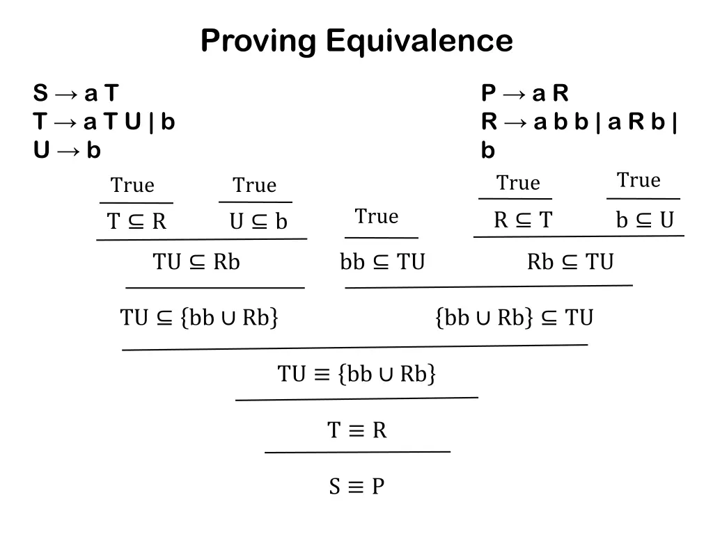proving equivalence 1