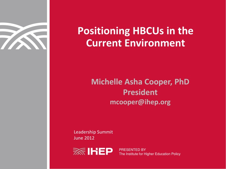 positioning hbcus in the current environment
