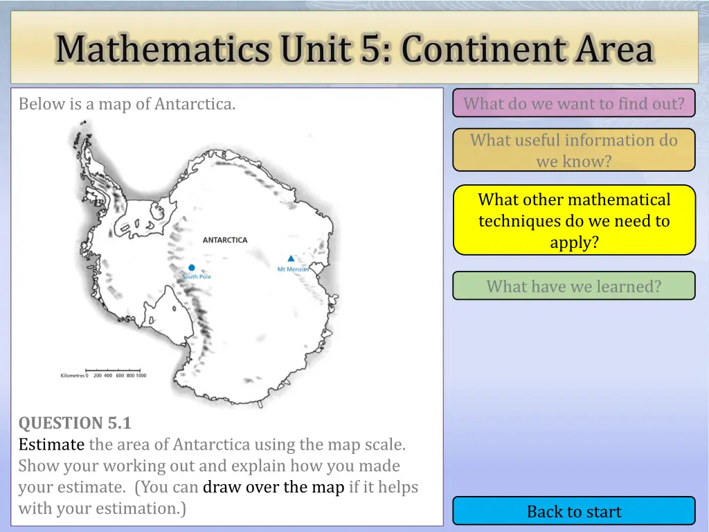 mathematics unit 5 continent area 3