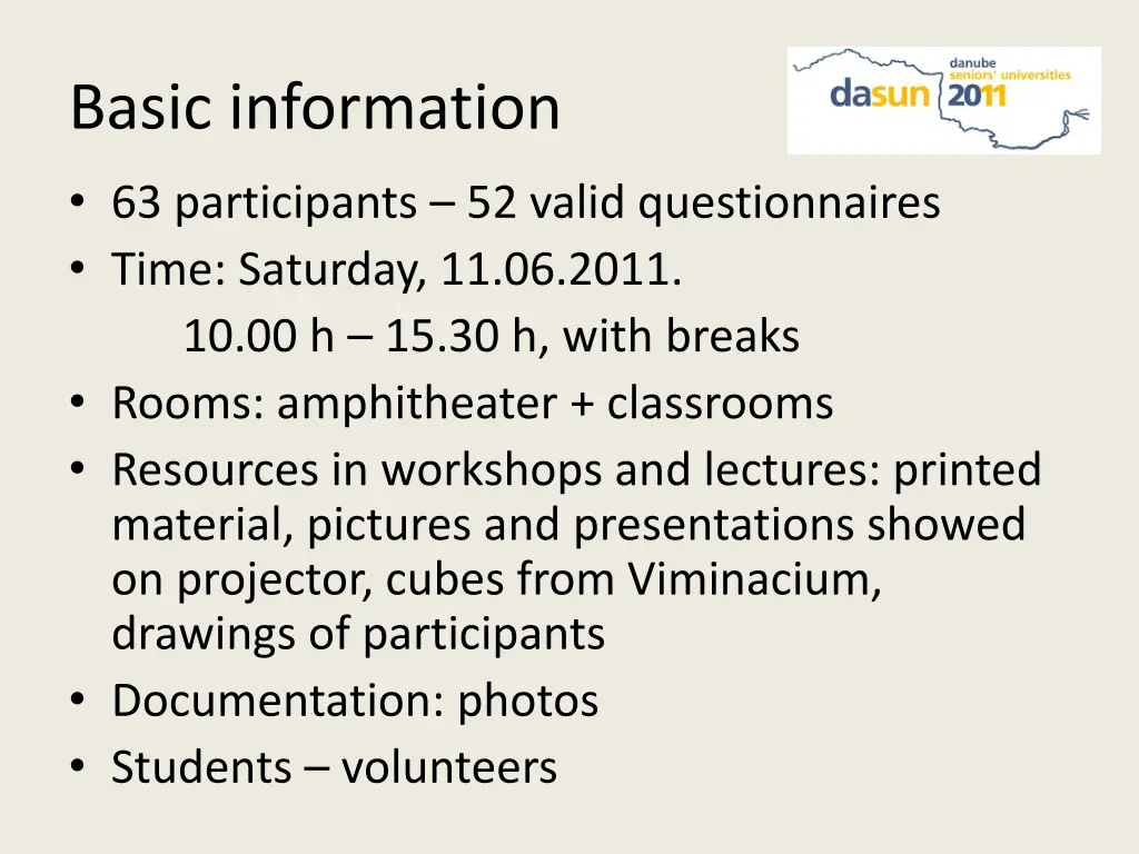 basic information