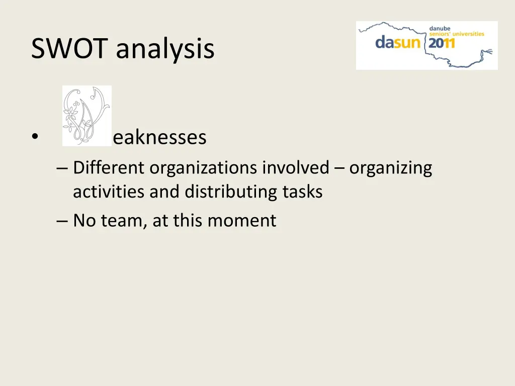 swot analysis 1