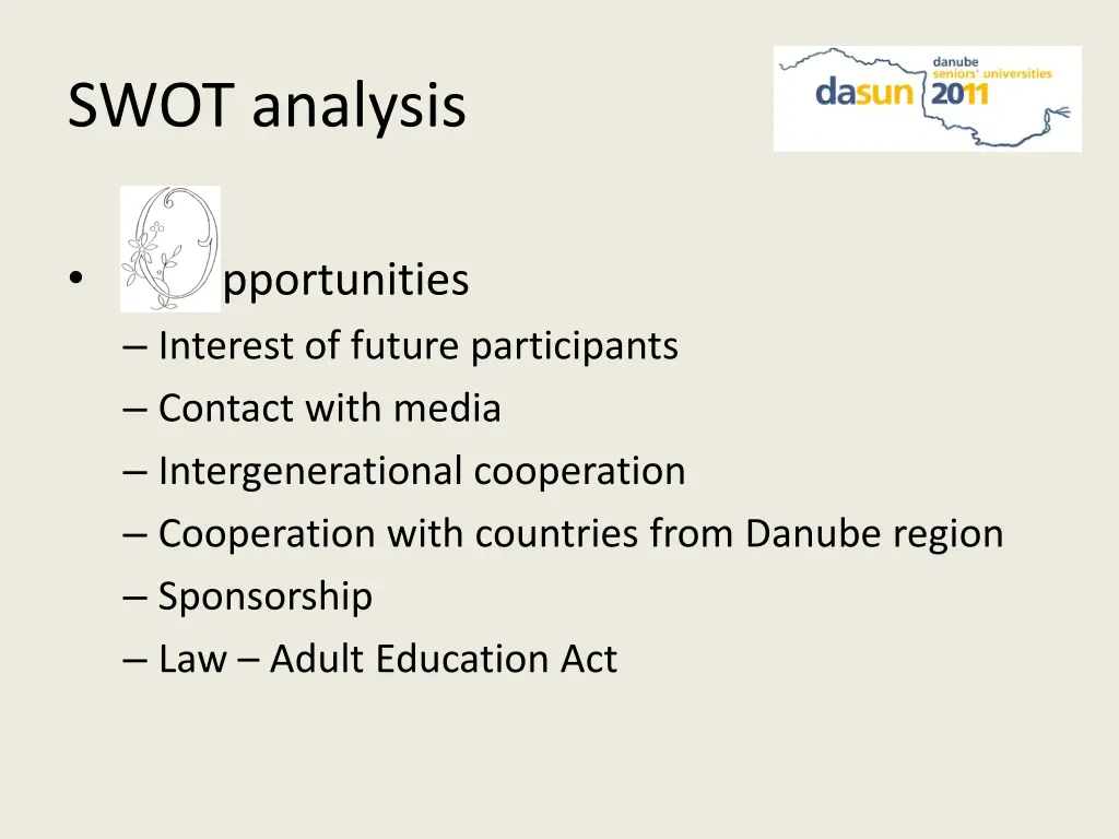 swot analysis 2