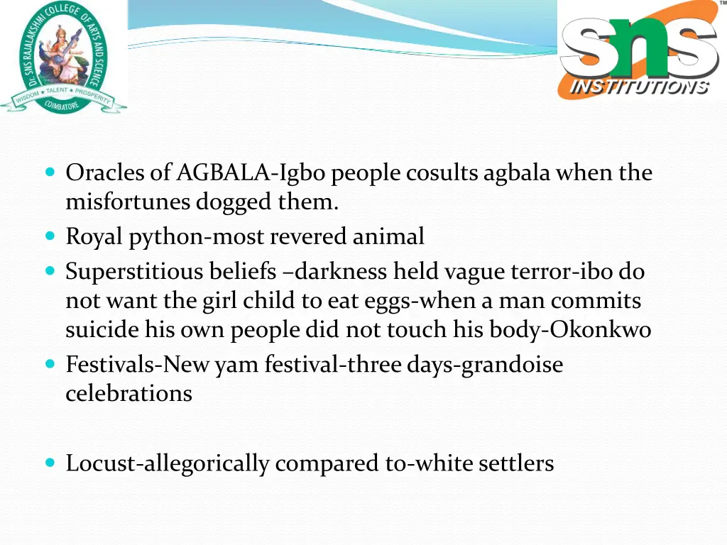 oracles of agbala igbo people cosults agbala when